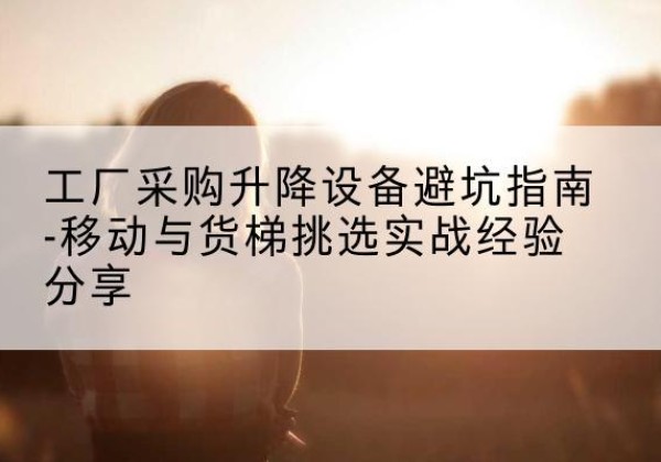 彝良移动式升降机怎么选-工厂采购升降设备避坑指南-移动与货梯挑选实战经验分享